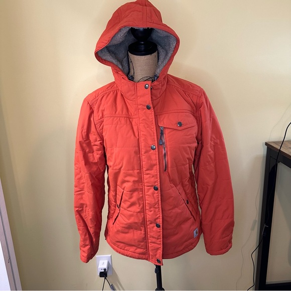 Carhartt Jackets & Blazers - Carhartt Utility Midweight Insulated Jacket Orange Medium Rain Defender